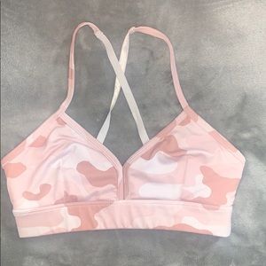 forever 21 pink camo sports bra XS